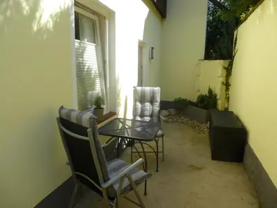 Ein Patio oder anderer Außenbereich in der Unterkunft Ferienwohnungen Braun Goslar