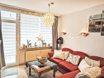 Ein Sitzbereich in der Unterkunft Apartment Bocksbergperle 2 by Interhome