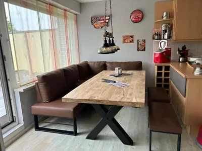 Küche/Küchenzeile in der Unterkunft Terrassenhaus 614 u 615 Panoramic Hohegeiß
