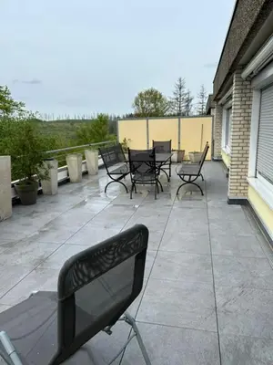 Ein Balkon oder eine Terrasse in der Unterkunft Terrassenhaus 614 u 615 Panoramic Hohegeiß