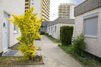 Das Gebäude in dem sich die Ferienwohnung befindet