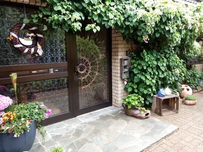 Ein Garten an der Unterkunft Ferienwohnung Helmers Gemütlich wie zuhause