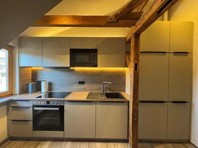 Küche/Küchenzeile in der Unterkunft Stilapartment City 3