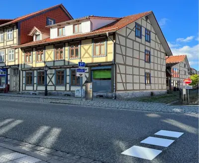 Das Gebäude in dem sich die Ferienwohnung befindet