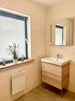 Ein Badezimmer in der Unterkunft Herzstück