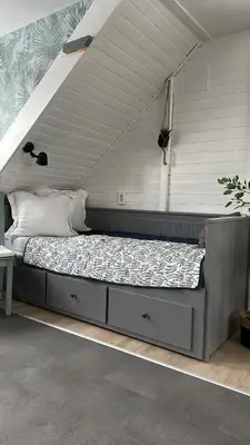 Ein Bett oder Betten in einem Zimmer der Unterkunft Tenneberger Wohnung 2