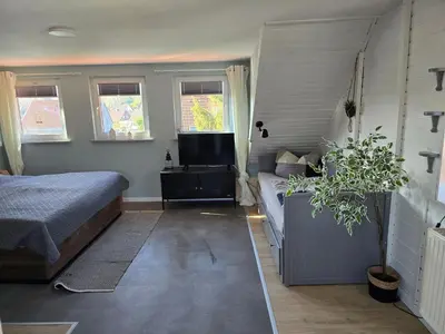 TV/Unterhaltungsangebot in der Unterkunft Tenneberger Wohnung 2