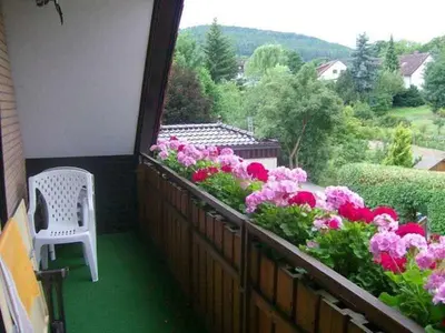 Ein Balkon oder eine Terrasse in der Unterkunft Ferienwohnung Haus Matschek