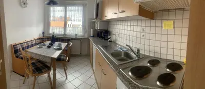 Küche/Küchenzeile in der Unterkunft Ferienwohnung Peinemann