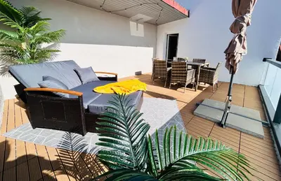 Ein Sitzbereich in der Unterkunft Harzburg-Living Wohnung Goethe`s Panorama