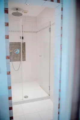 Ein Badezimmer in der Unterkunft Helles Bergblick Luxus Apartment