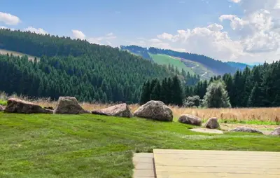 Naturlandschaft in der Nähe des Ferienhauses