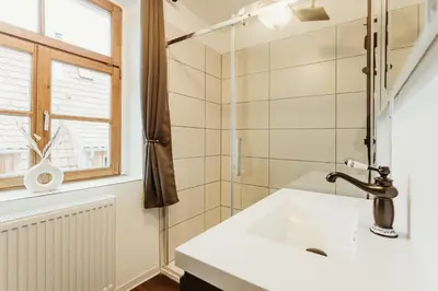 Ein Badezimmer in der Unterkunft Gutshof zu Quedlinburg