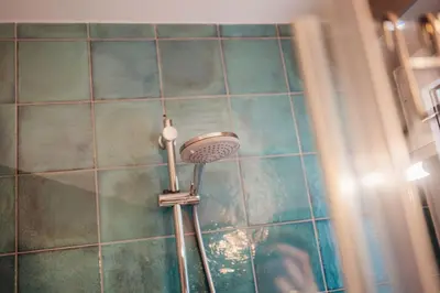 Ein Badezimmer in der Unterkunft Goldener Hirsch Braunlage