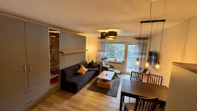 Ein Sitzbereich in der Unterkunft Gipfelblick Apartment