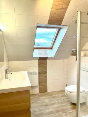 Ein Badezimmer in der Unterkunft Glücksstück