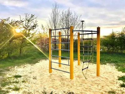 Ein Kinderspielbereich in der Unterkunft Glücksstück