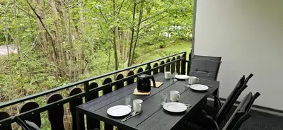 Ein Balkon oder eine Terrasse in der Unterkunft BergGlück Braunlage