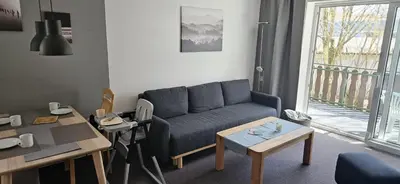 Ein Sitzbereich in der Unterkunft BergGlück Braunlage