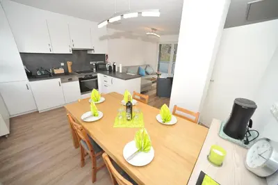 Küche/Küchenzeile in der Unterkunft Ferienhaus Fuchswinkel
