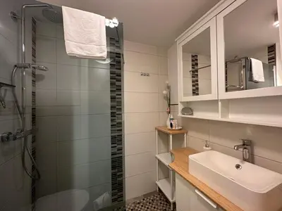 Ein Badezimmer in der Unterkunft Bergblick Braunlage App 17 & 18