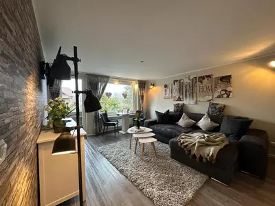 Ein Sitzbereich in der Unterkunft Bergblick Braunlage App 17 & 18