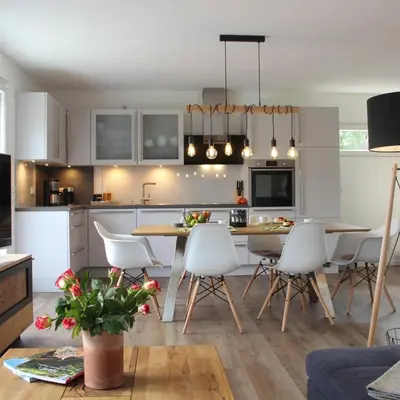 Küche/Küchenzeile in der Unterkunft Wohnung Hahnenklee