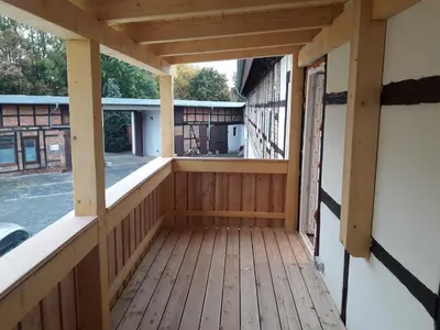 Ein Balkon oder eine Terrasse in der Unterkunft Thonic 1