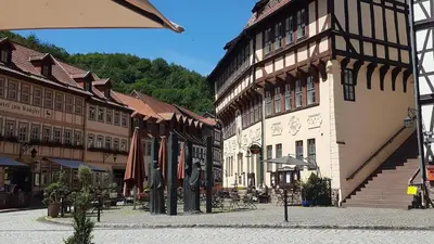 Das Gebäude in dem sich die Ferienwohnung befindet