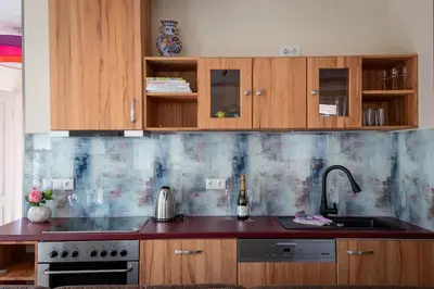Küche/Küchenzeile in der Unterkunft Ferienwohnung Haus Sonnenschein mit E-Ladesäule