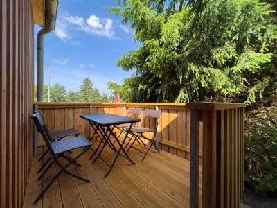 Ein Balkon oder eine Terrasse in der Unterkunft Kleiner Brocken