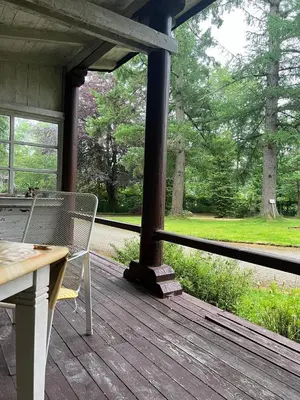 Ein Garten an der Unterkunft Harzer Weitblick