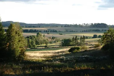 Naturlandschaft in der Nähe des Ferienhauses