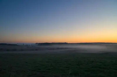 Blick auf den Sonnenuntergang/Sonnenaufgang von des Ferienhauses aus oder aus der Nähe