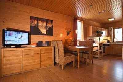 TV/Unterhaltungsangebot in der Unterkunft Ferienhaus Blauvogel 4