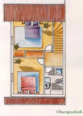 Grundriss der Unterkunft Ferienhaus Blauvogel 19