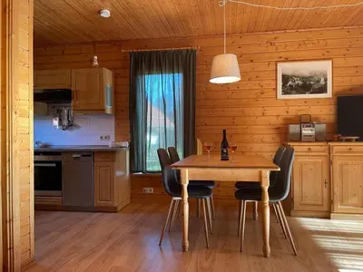 Küche/Küchenzeile in der Unterkunft Ferienhaus Blauvogel 19