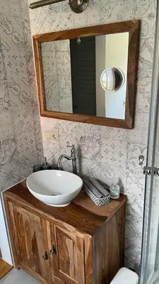 Ein Badezimmer in der Unterkunft Schlossbergbutze