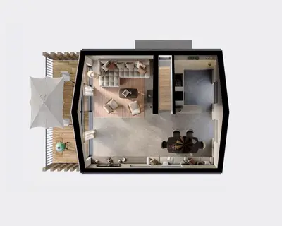 Grundriss der Unterkunft Harz Eco Lodges