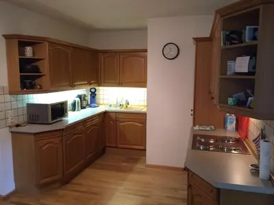 Küche/Küchenzeile in der Unterkunft Holiday Home Talblick Zorge