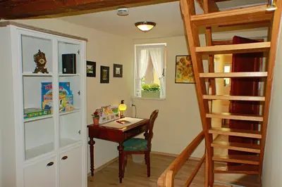 Die Bibliothek in der Ferienwohnung