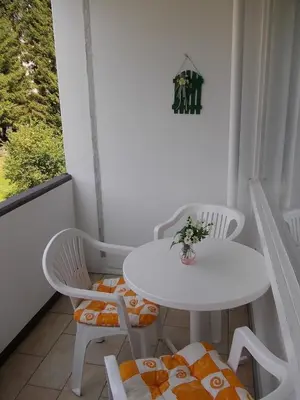 Grundriss der Unterkunft Fewo Hemlock, mit Balkon
