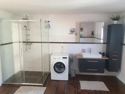 Ein Badezimmer in der Unterkunft Zum Kuckucksnest Comfortable holiday residence