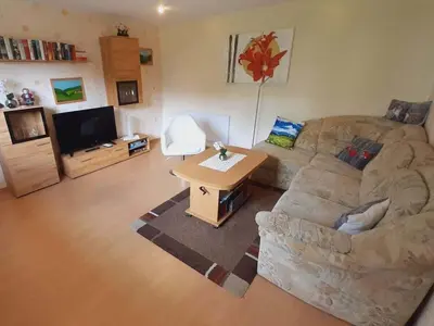 Ein Sitzbereich in der Unterkunft Harz holiday Comfortable holiday residence