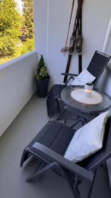 Ein Sitzbereich in der Unterkunft Ferienwohnung FeWo Hahnenklee Goslar Harz bis zu 6 Personen