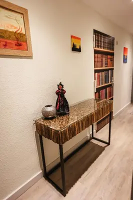 Die Bibliothek in der Ferienwohnung