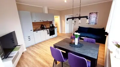 Küche/Küchenzeile in der Unterkunft Jessis Harz Appartements