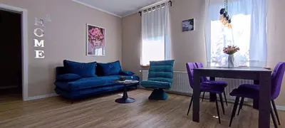 Ein Sitzbereich in der Unterkunft Jessis Harz Appartements
