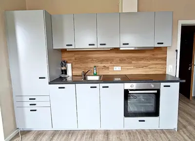 Küche/Küchenzeile in der Unterkunft Jessis Harz Appartements