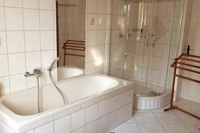 Ein Badezimmer in der Unterkunft Familienfreundliche Ferienwohnung